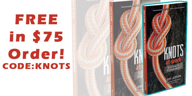 Get a free knots book in your $75 order Knots at Work by Jeff Jepson