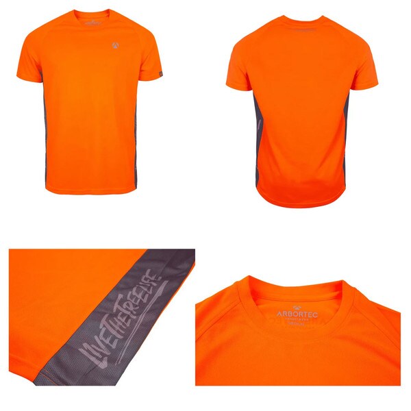 arbortec performance t shirt orange