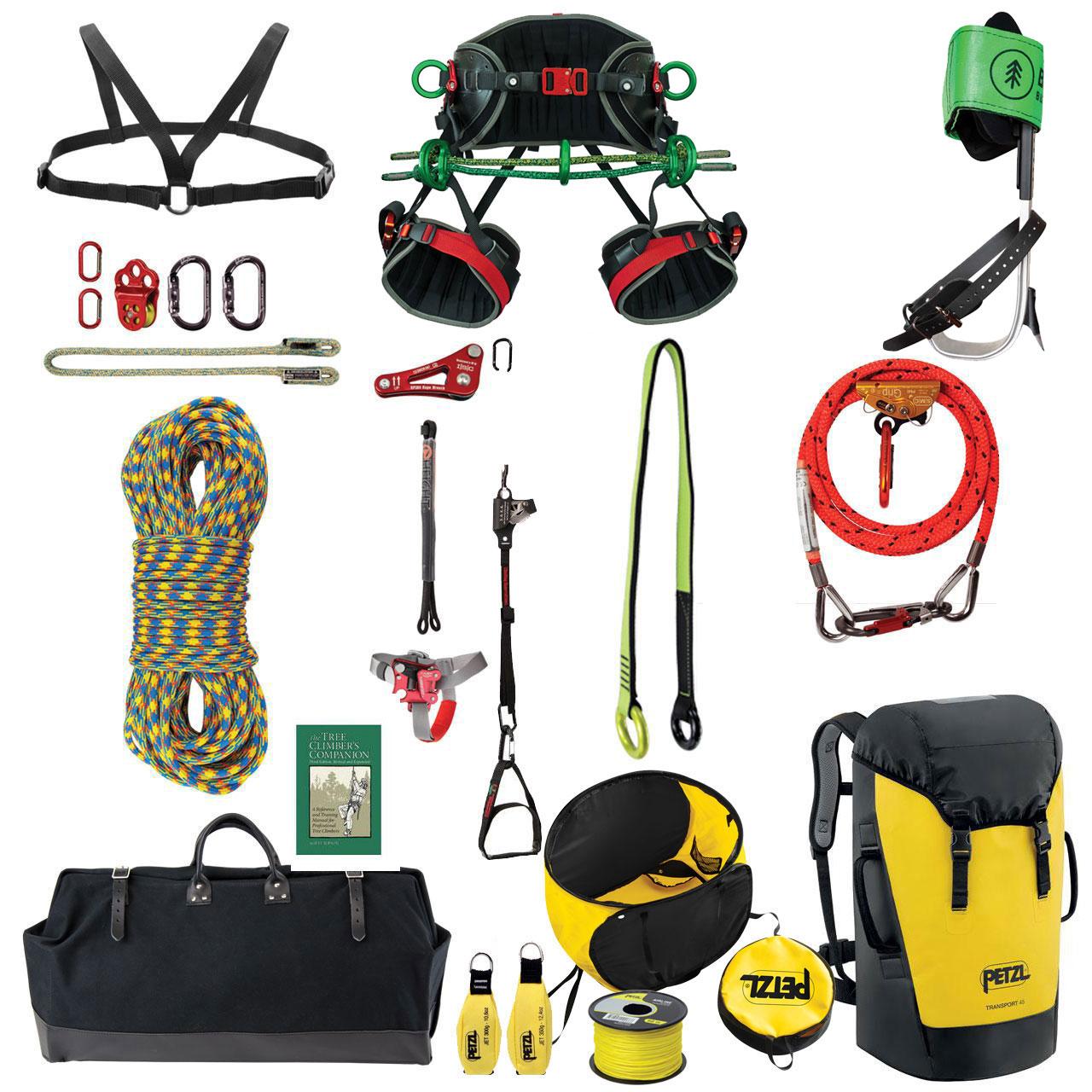 complete tree climbing kit with top-tier gear