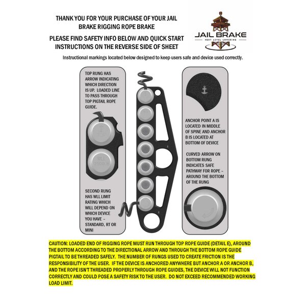 jail brake instructions