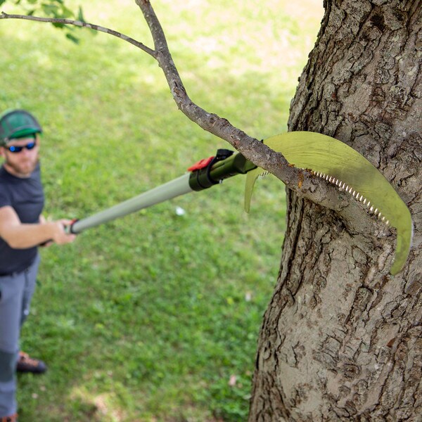 picture of notch pole saw in use